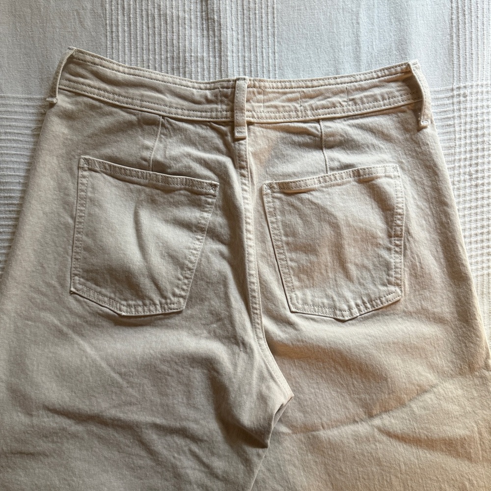 Universal Thread Wide Leg Ankle Jeans Ecru - Picture 5 of 7
